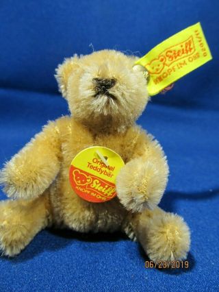 Vintage Miniature Steiff Teddy Bear 0202/11 - Gold