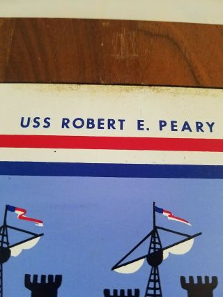 U.  S.  NAVY VINTAGE MILITARY USS ROBERT E PEARY DE 1073 PLAQUE 3
