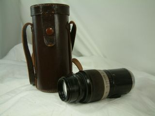 Vintage Ernst Leitz Wetzlar Elmar Lens F=13.  5 Cm 1:4.  5 (black Paint) Screw Mount