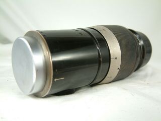 Vintage Ernst Leitz Wetzlar Elmar Lens F=13.  5 cm 1:4.  5 (black paint) screw mount 4