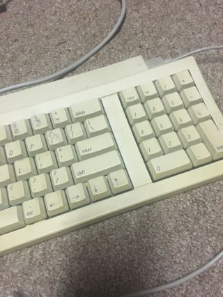 Vintage Apple Keyboard II M0487 Macintosh With Mouse and Cable 3