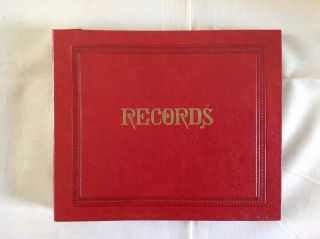 Vintage 45 Rpm 7 " Records 12 Sleeves Binder
