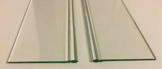 Vintage Medicine Cabinet Replacement Glass Shelves.  Set Of 2 Clear Glass.