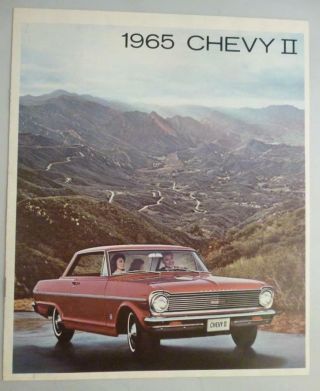 Vintage 1965 65 Chevy Ii Dealer Sales Brochure 8 Pgs
