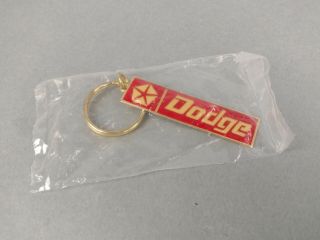 Retro Vintage Dodge Keychain Key Ring Chain Old Dead Stock