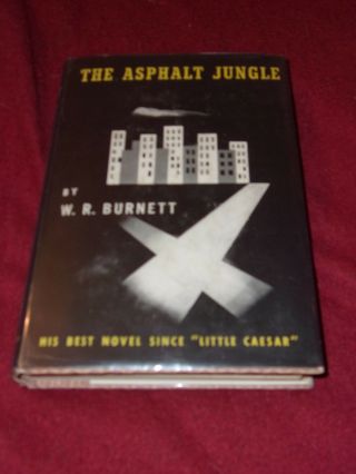 Asphalt Jungle By W.  R.  Burnett (1949,  Hc) First Print Vg Dj Noir Movie