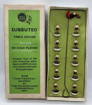 Vintage Subbuteo Ohw Team - Fulham / Derby - Set 10