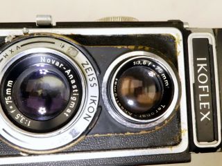 Ikoflex Zeiss Ikon Tlr Camera With Anastigmat 75mm F3.  5 Lens Medium Format