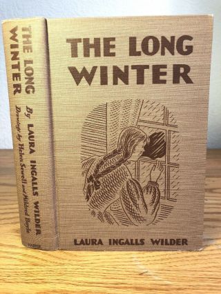 THE LONG WINTER 1940 1st/1st by Laura Ingalls Wilder HB/DJ Illus.  Helen Sewell 3