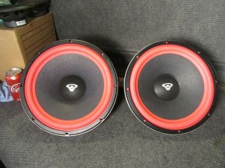 Pair Cerwin Vega Rew - 12 Rew 12 Woofers For Re - 30 Professionally Refoamed