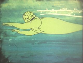 Vintage Aquaman 16mm Film “Goliaths Of The Deep Sea Gorge” Cartoon 8