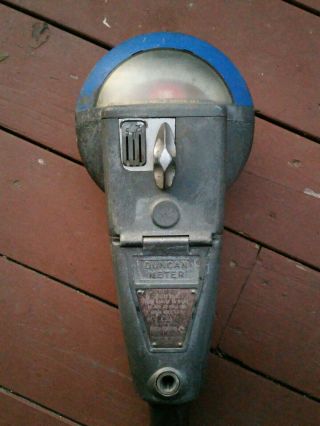 Vintage Duncan Industries 5c 10c 25c Parking Meter.  No Keys