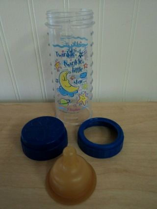 Vintage 2001 Playtex Nurser Drop In Bottle 8 Ounce W/nipple Twinkle Little Star