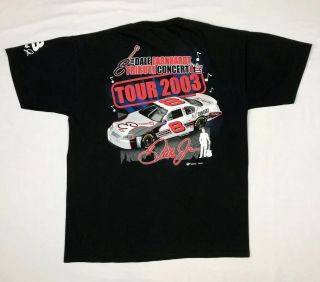 Vtg 2003 Dale Earnhardt Tribute Concert Men S/s T - Shirt Sz Large Black Nascar D1
