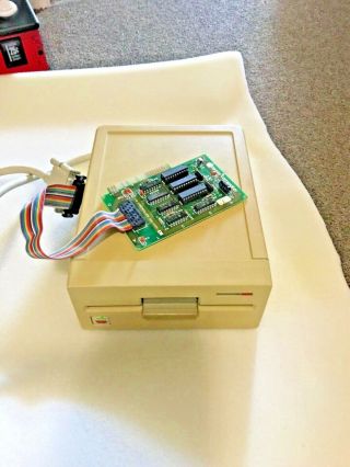 Vintage Apple Ii A9m0104 5.  25” Floppy Drive With I/o Controller Card