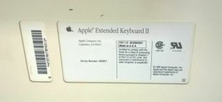 Apple Extended Keyboard II M3501 Mechanical Clicky - Key w/Apple M2706 Mouse 5