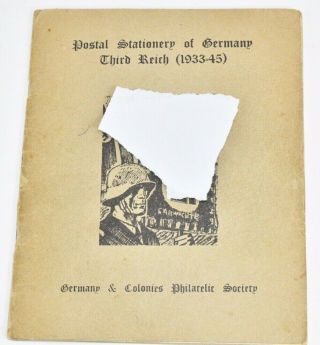 Postal Stationery Of Germany Third Reich (1933 - 45) Vintage Philatelic Society