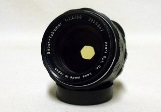 - Takumar F/1.  4 50mm Prime Lens Slr Film Camera M42 Pentax Screw Dslr Micro