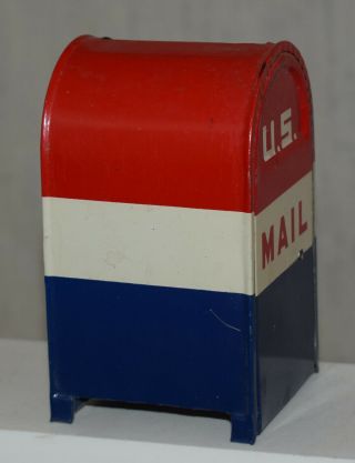 Vintage Tin US Mail Box Coin Bank - Made in Japan 4