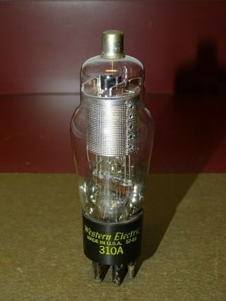 Western Electric Type 310A Radio/Audio Tube,  Small Punch,  Strong 2
