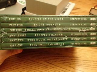 Stephen King The Green Mile Gift Edition Six Volumes With Slipcase No Flaws