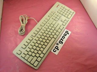 Vintage Hp Compaq Windows Enhanced Wired Ps/2 White Keyboard 166516 - 006