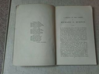 A Sketch Of The Career Of Richard F Burton publ.  Waterlow & Sons London 1886 6