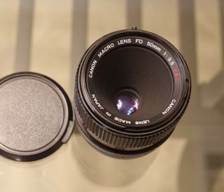 Canon Macro Fd 50mm F/3.  5 S.  S.  C.  Lens 1/3.  5