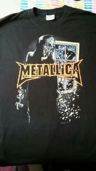 Vintage Metallica Black T - Shirt Size Xl Am I Who I Think I Am ? 2007