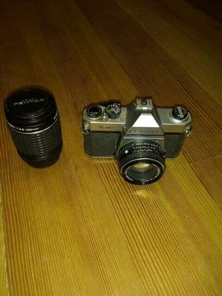 Pentax K1000 Camera And Lens