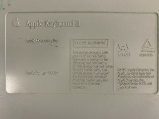 Vintage - Apple - Apple Keyboard II - M0487 with ADB Cable 3