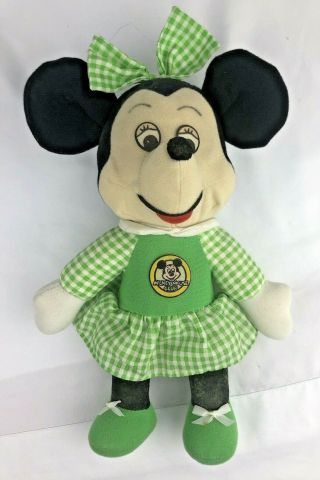 Vintage 1976 Knickerbocker Walt Disney Minnie Mouse Mickey Mouse Club 12 " Doll