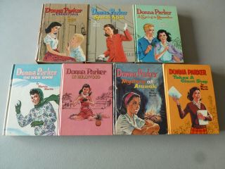 :) Donna Parker Books Complete Set Of 7 Vintage Marcia Martin