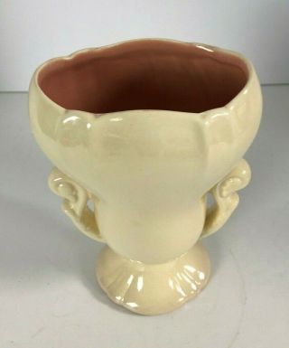 Vintage Red Wing Pottery Vase Soft Yellow 1053 2