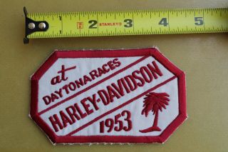 Harley Davidson Daytona Races 1953 Racing Choppers Motorcycle Vintage Patch