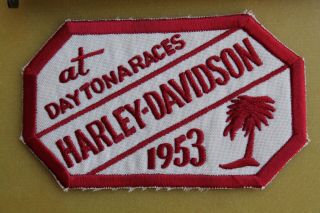 Harley Davidson Daytona Races 1953 Racing Choppers Motorcycle Vintage PATCH 2