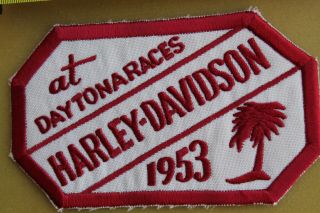 Harley Davidson Daytona Races 1953 Racing Choppers Motorcycle Vintage PATCH 3