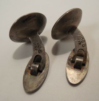 Vintage - Willy H.  Jacob Krogmar - Denmark - 830 Silver - Men ' s Cufflinks - 7