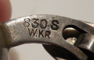 Vintage - Willy H.  Jacob Krogmar - Denmark - 830 Silver - Men ' s Cufflinks - 8