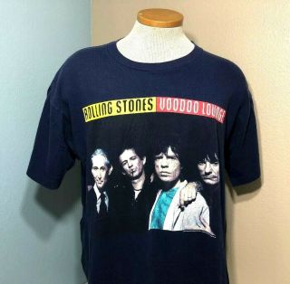 Rolling Stones Voodoo Lounge Vintage 1994 Rock Concert Shirt Mens Xl Euc Bud 1 - 1