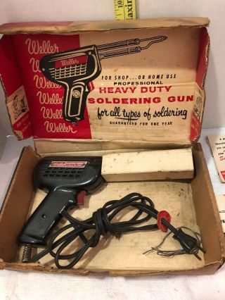 Vintage Weller D - 440 Soldering Gun,  Lights,  120v,  60 Cy,  1.  5a,  - Vg