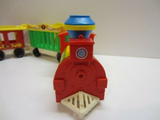 Vtg Retro 1973 Fisher Price Little People Toy Circus Train 991 7