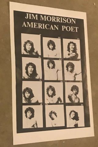 The Doors - Jim Morrison Vintage Poster American Poet Photo Collage Vg,