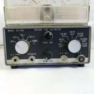 Vintage Micronta Model 22 - 025 Vacuum Tube Voltmeter 4