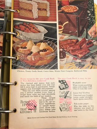 Vintage 1953 Better Homes and Gardens Cook Book 5 RING BINDER 3