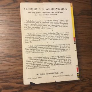 alcoholics anonymous 1st edition 13th Print With DJ 2