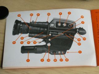 Beaulieu 5008S 8MM Sound Movie Camera w/Booklet 8