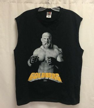 Vintage 1998 Goldberg Wcw Wrestling Tank Top Muscle Shirt Size M/l Wwf Black