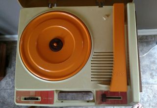 Vintage 1978 Fisher Price 825 Record Player Phonograph 33 & 45 ' s 2