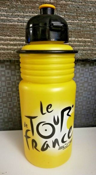 Tour De France Map Cycling Water Bottle Vintage Parcours 2004 Yellow Black